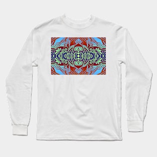 fancy colorful abstract pattern Long Sleeve T-Shirt